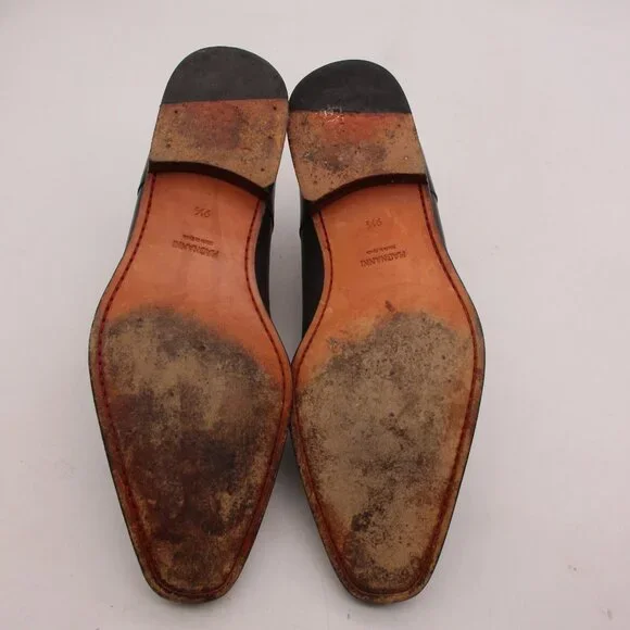 Magnanni Marco II Grey Single Monk Strap Men's Size 9.5 M Dress Shoes